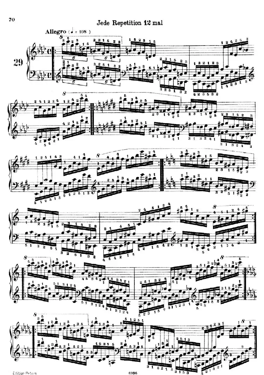 School of the Virtuoso Op.365(60首钢琴高级练习曲·29)