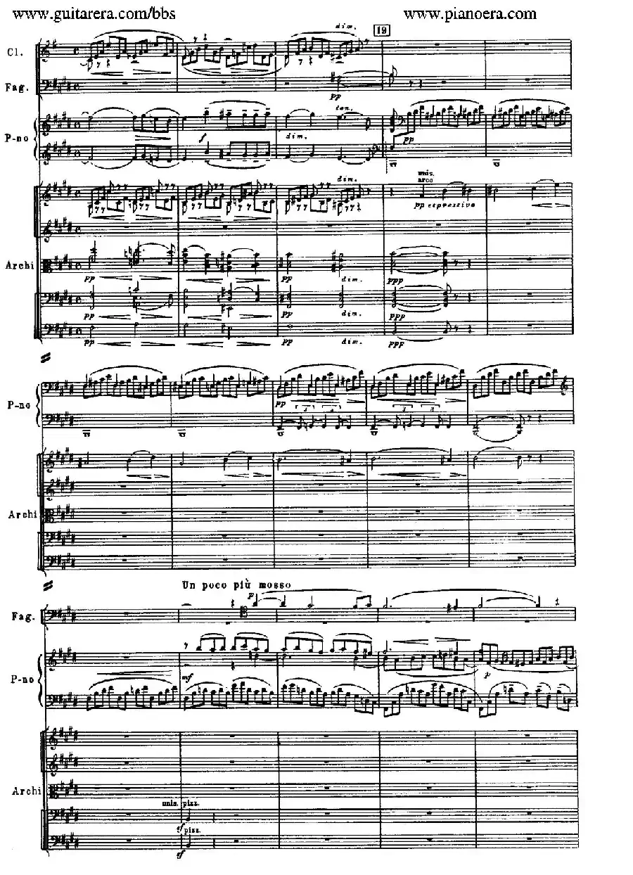 c小调第二钢琴协奏曲 Op.18(第二乐章总谱)