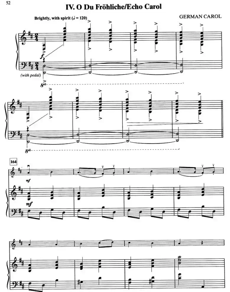 IV.O DU FROHLICHE/ECHO CAROL(钢琴伴奏谱)