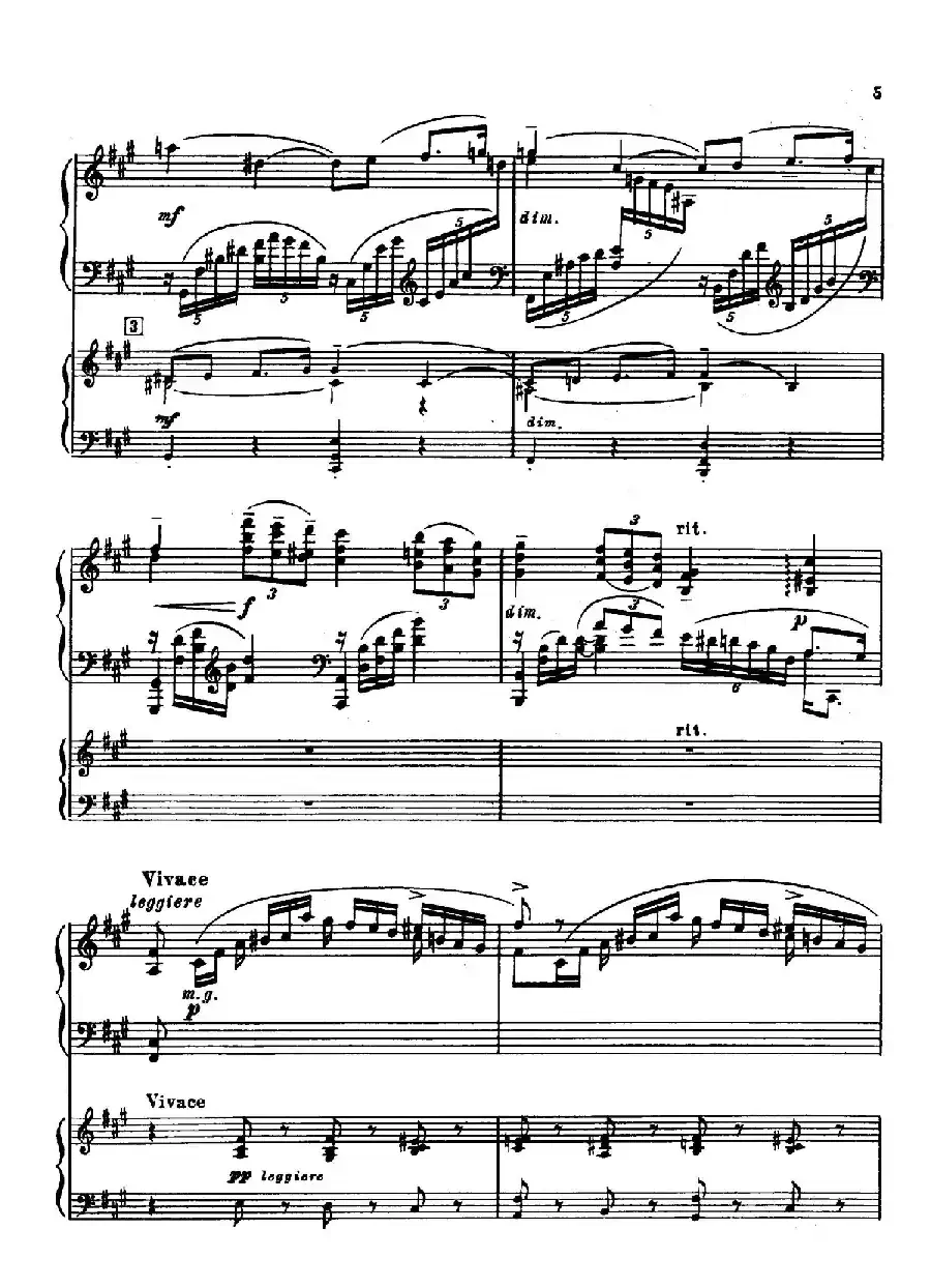 升f小调第一钢琴协奏曲 Op.1(双钢琴版)