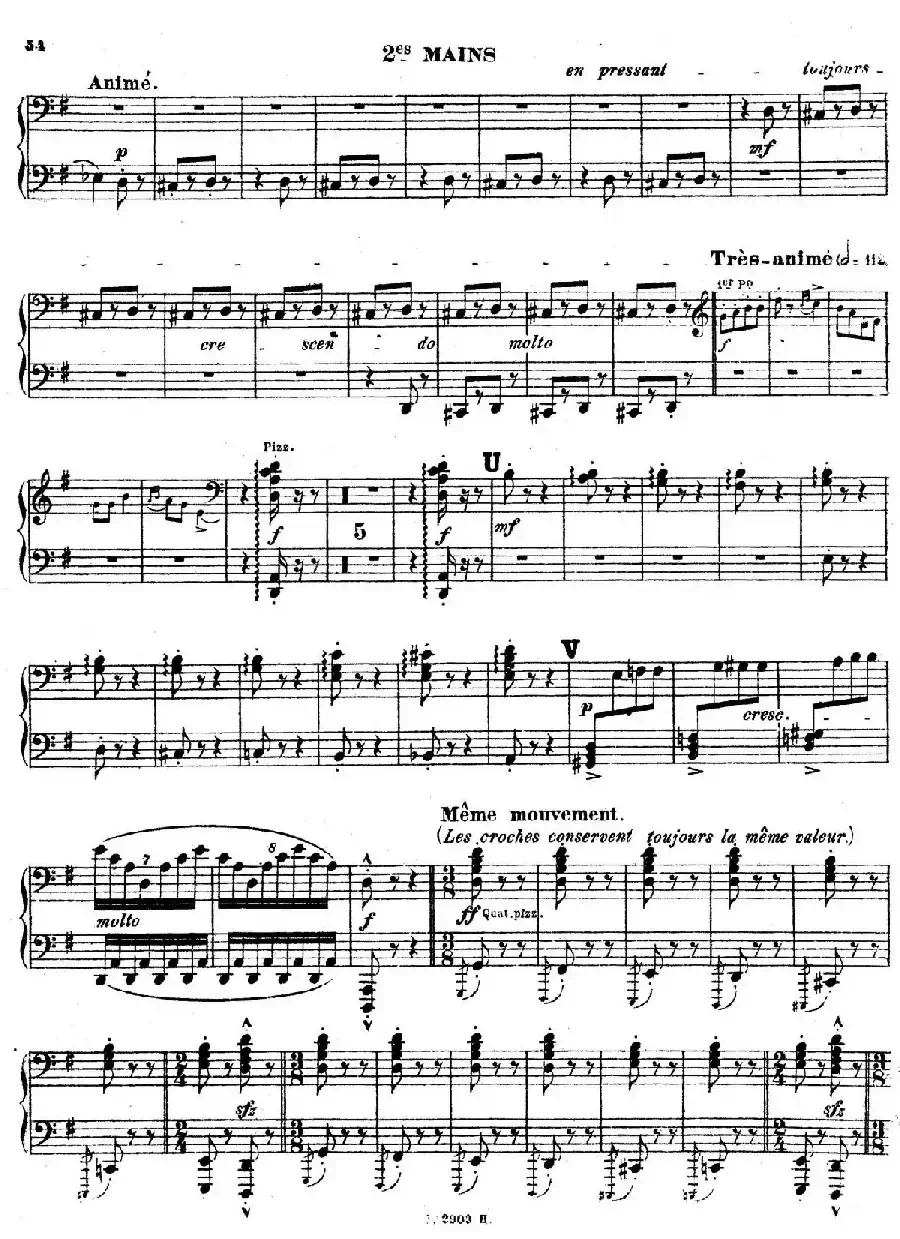 Symphony on a French Mountain Air Op.25(法国山歌交响曲·双钢琴·Ⅲ)