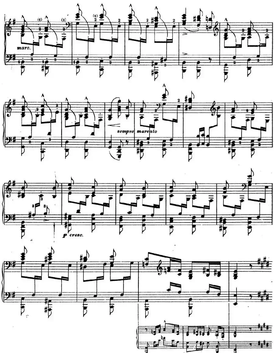 6首帕格尼尼大练习曲(La Chasse Etude Nr.5)