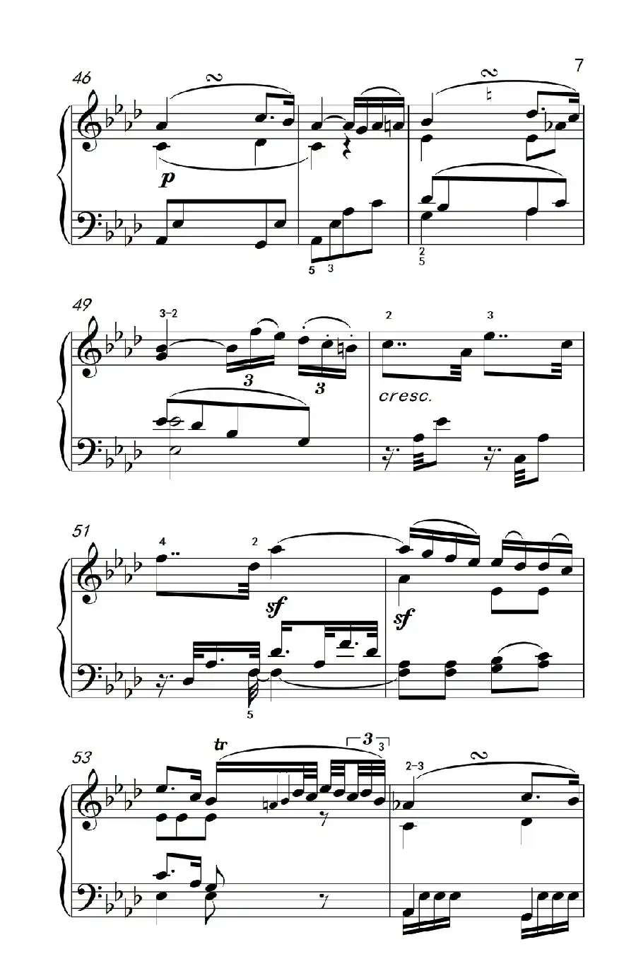 奏鸣曲 Opus 10 Nr.1 第二乐章(贝多芬奏鸣曲集 2)