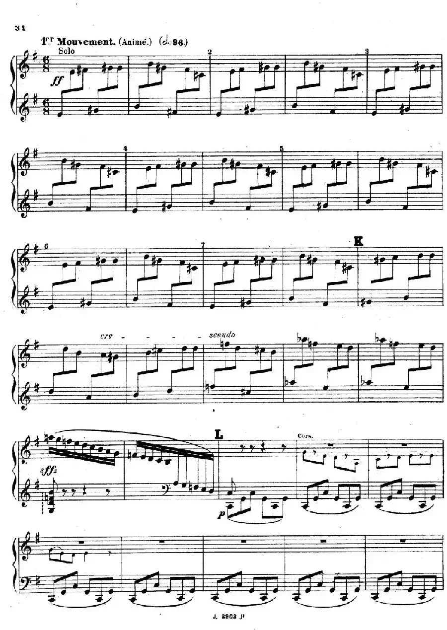 Symphony on a French Mountain Air Op.25(法国山歌交响曲·钢琴独奏·Ⅲ)