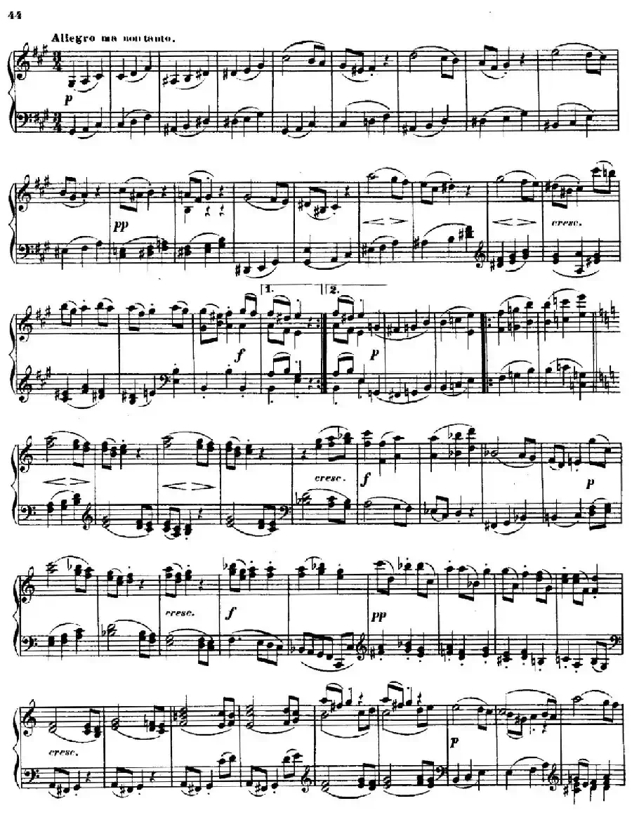 String Quartet No.15 in a Minor Op.132(a小调第十五弦乐四重奏·钢琴独奏版)