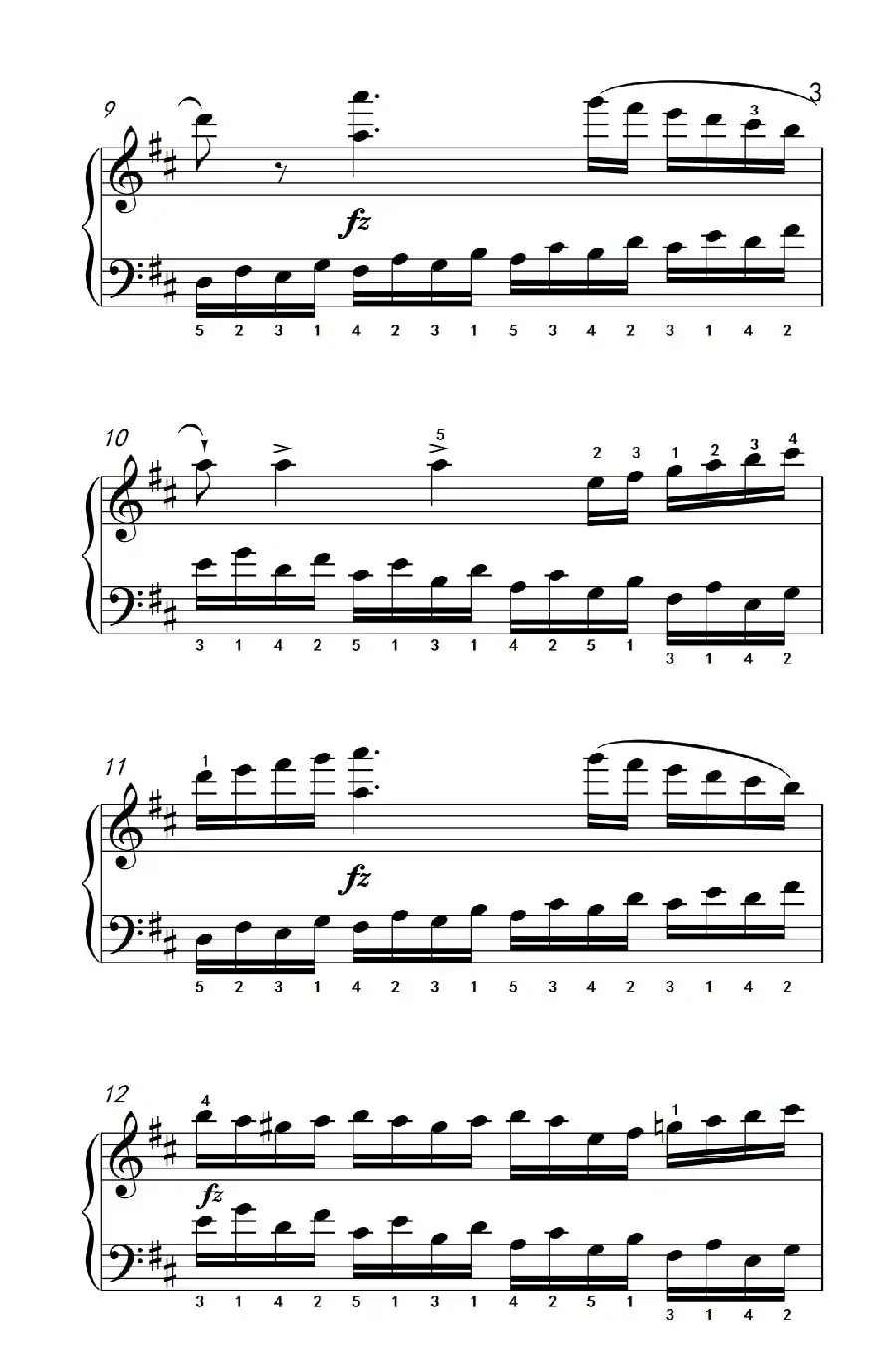 第八级2.练习曲 No.6 (中央音乐学院 钢琴(业余)考级教程 7-9级)