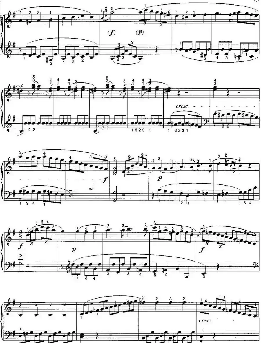 不可不弹的世界钢琴名曲:奏鸣曲(G大调)