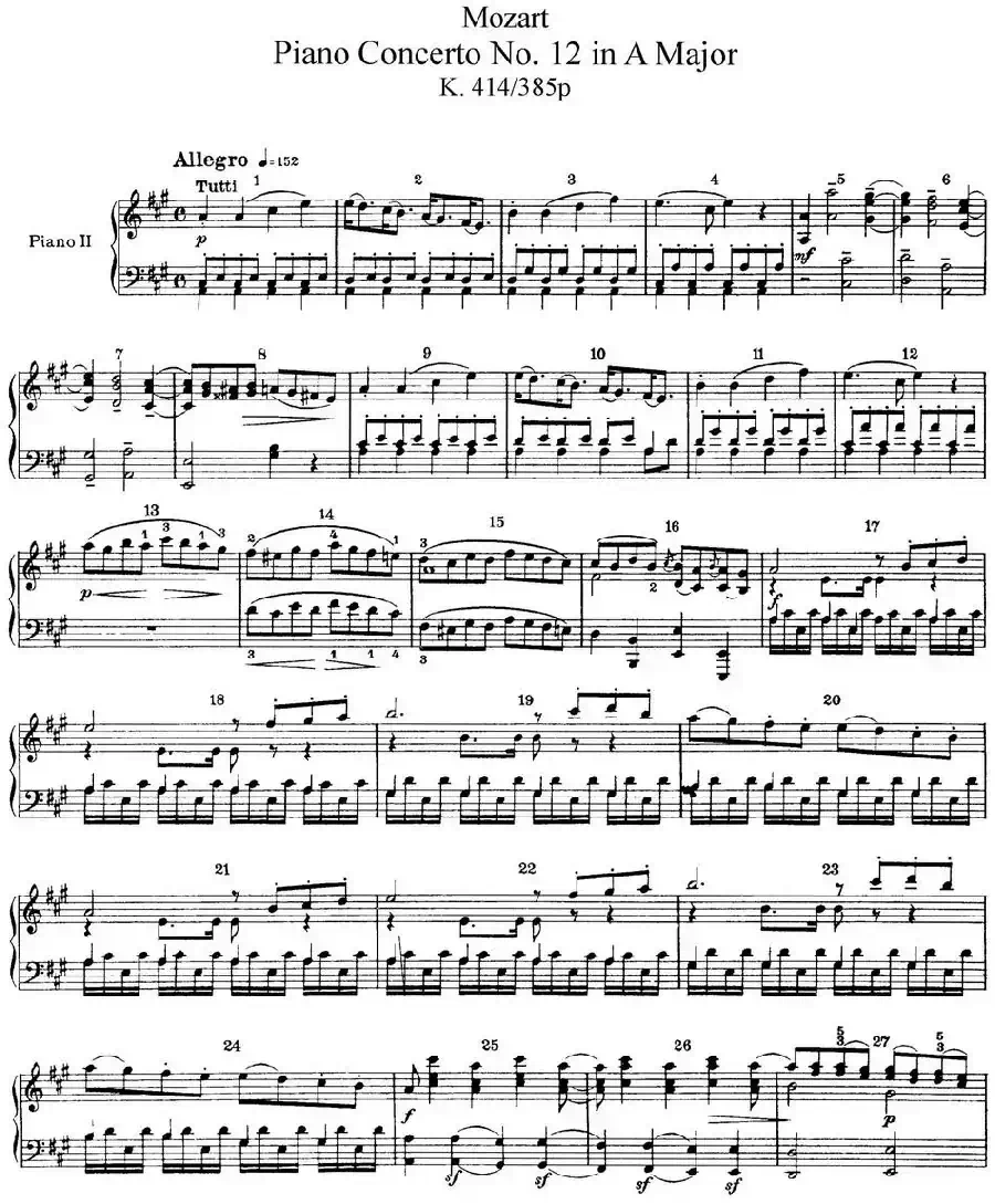 二十八部钢琴协奏曲 No.12(P1-15)