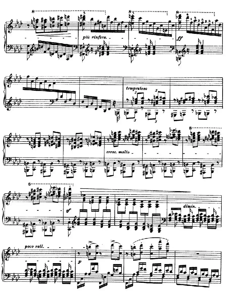12 Etudes d'execution Transcendante S.139(12首超技练习曲·10)