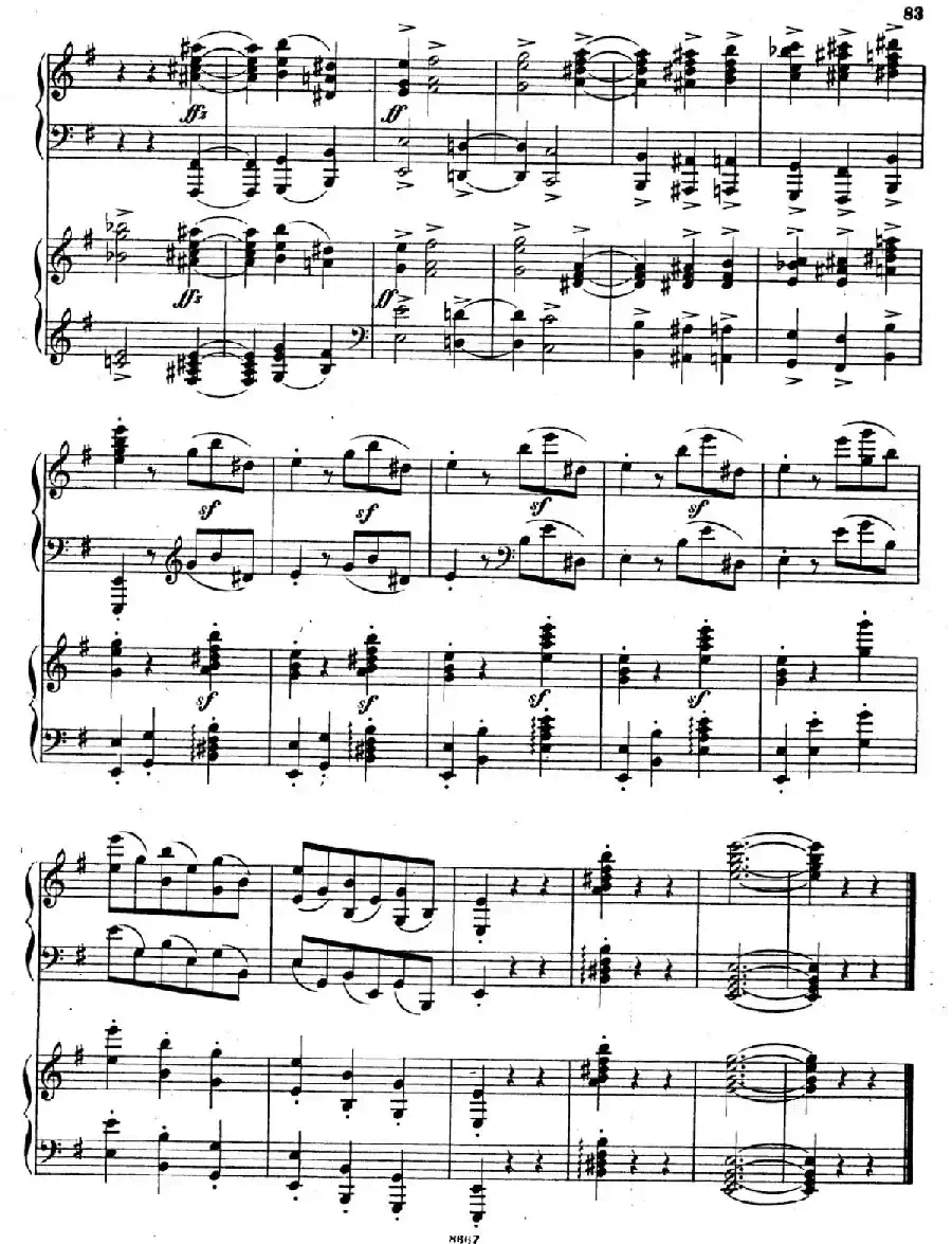 Symphony No.4 in e Minor Op.98(e小调第四交响曲·双钢琴)