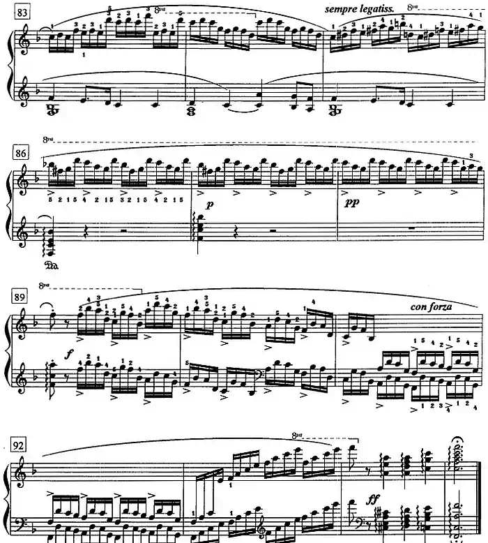 钢琴教程第八级 练习曲(Op.10 No.8)