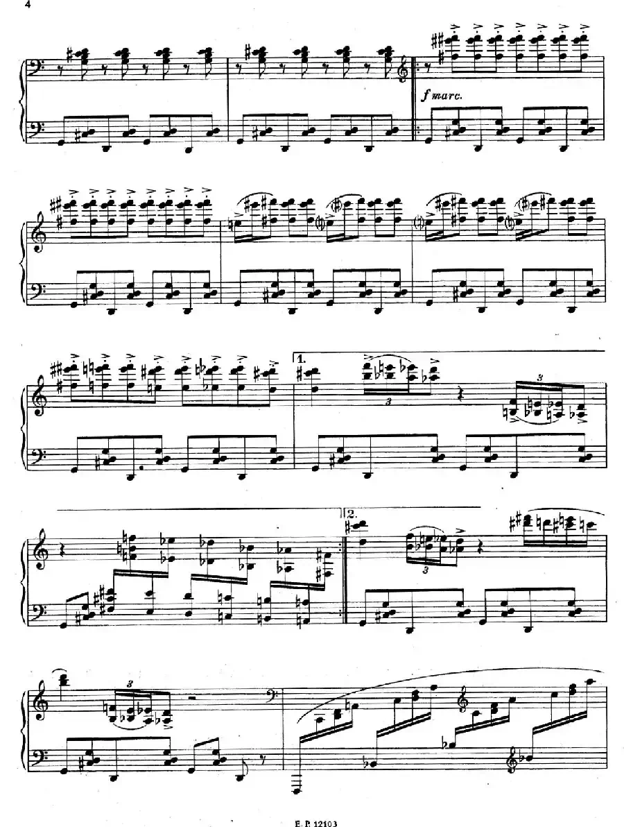 Sabre Dance(马刀舞曲)(索兰改编钢琴独奏版)