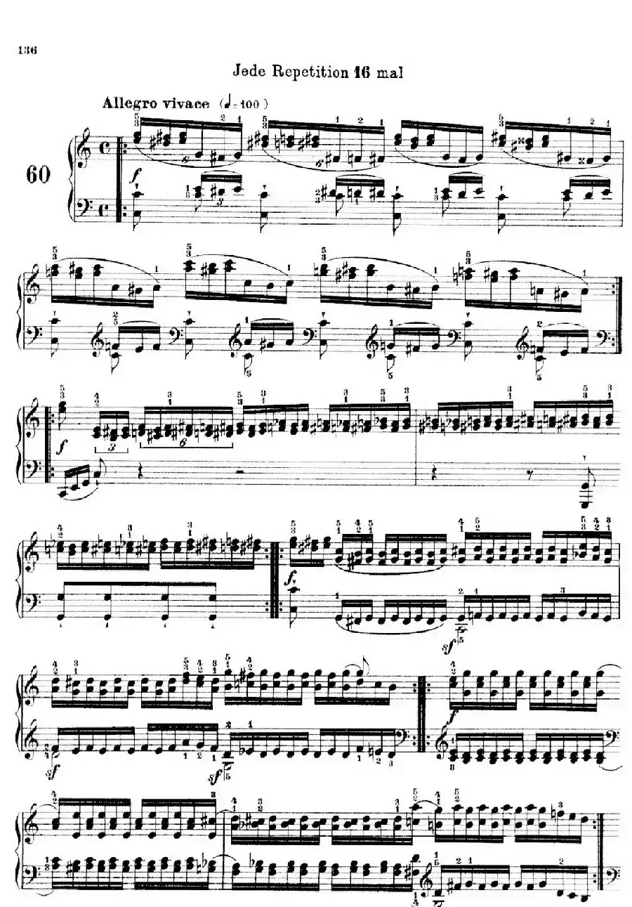 School of the Virtuoso Op.365(60首钢琴高级练习曲·60)