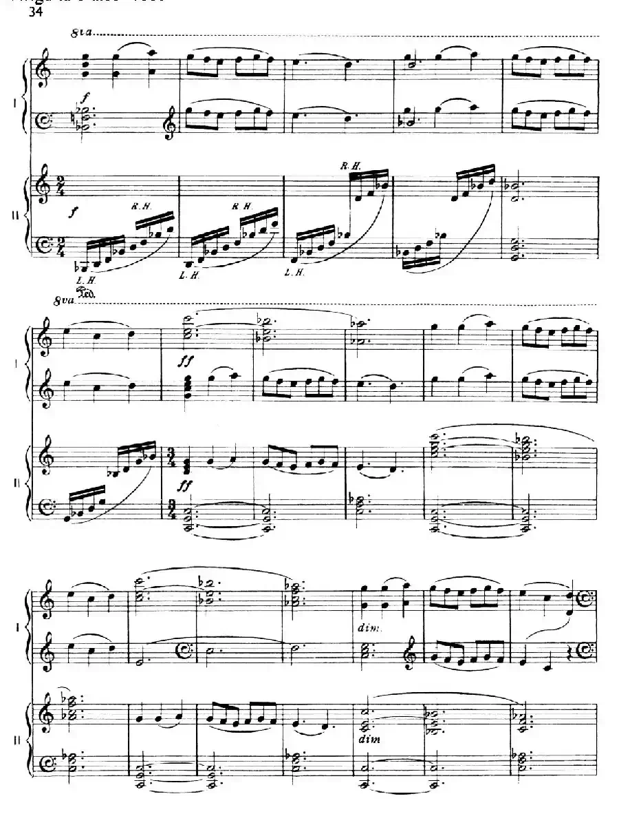 The Planets Op.32(双钢琴)(行星·第三乐章 水星—飞行使者)