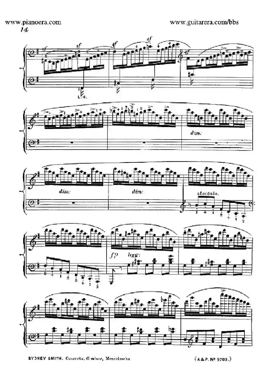 Piano Concerto No.1 in g Minor Op.25(g小调第一钢琴协奏曲·钢琴独奏)