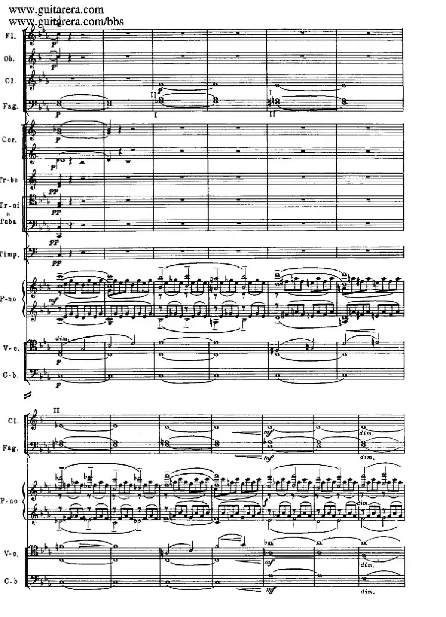 c小调第二钢琴协奏曲 Op.18(总谱·P37——45)
