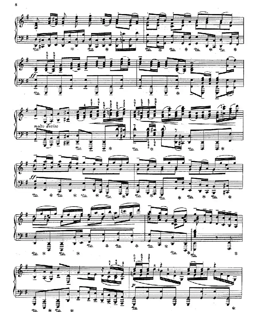 Brandenburg Concerto No.3 in G Major BWV.1048(G大调第三勃兰登堡协奏曲·钢琴独奏版)
