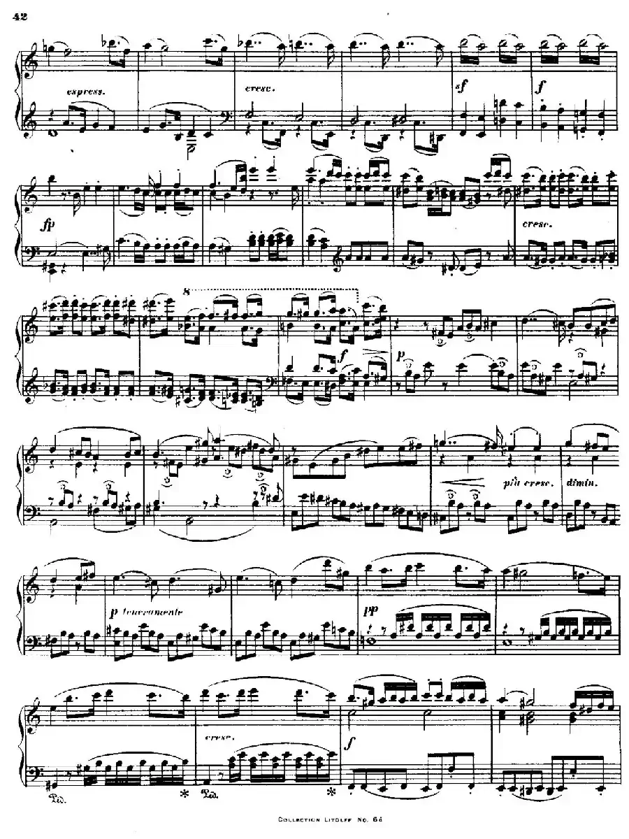 String Quartet No.15 in a Minor Op.132(a小调第十五弦乐四重奏·钢琴独奏版)
