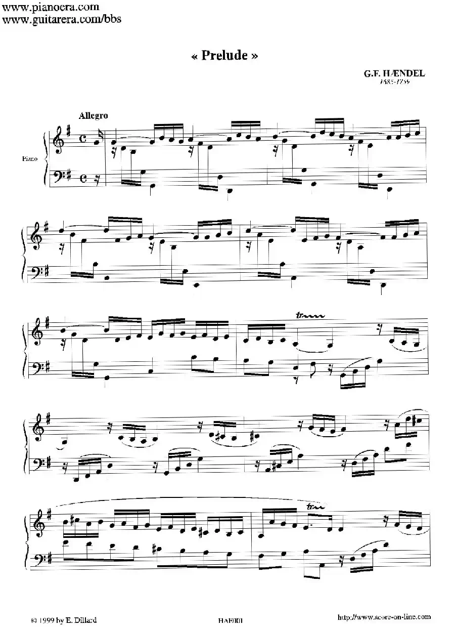 Prelude in G Major(G大调前奏曲)