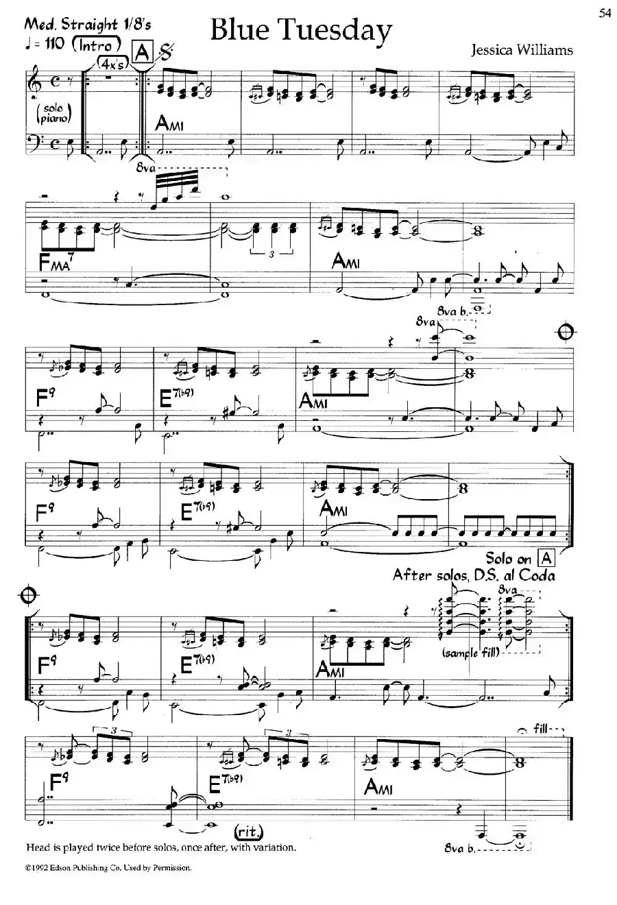Blue Tuesday(爵士钢琴曲)