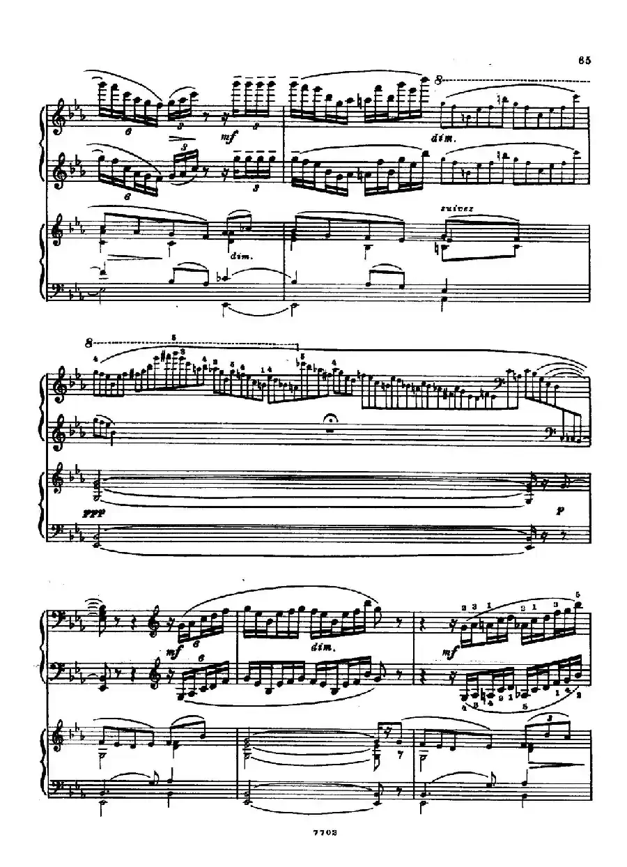 升f小调第一钢琴协奏曲 Op.1(双钢琴版)