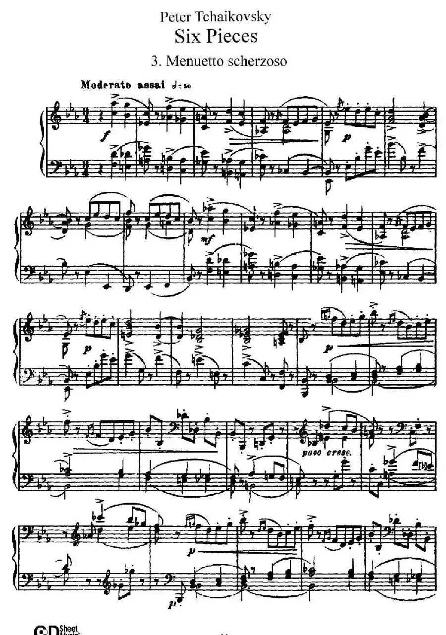 Six Pieces Op.51(6首小品·3)