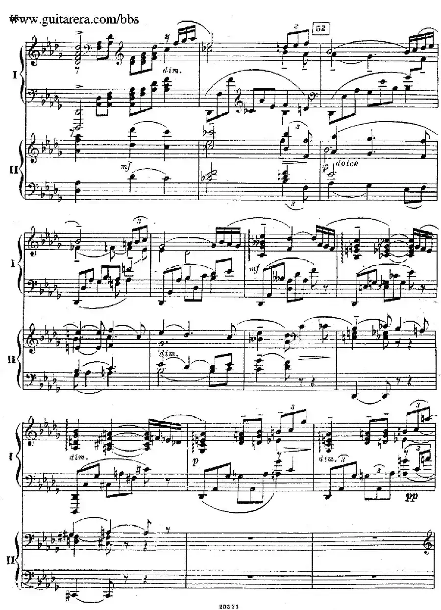 Rhapsody On A Theme Of Paganini Op.43(帕格尼尼主题狂想曲·双钢琴)(P41——60)