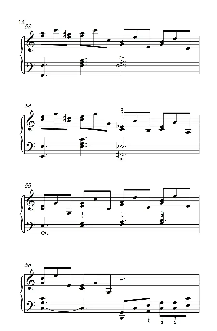 莫什科夫斯基 钢琴练习曲(第八首)