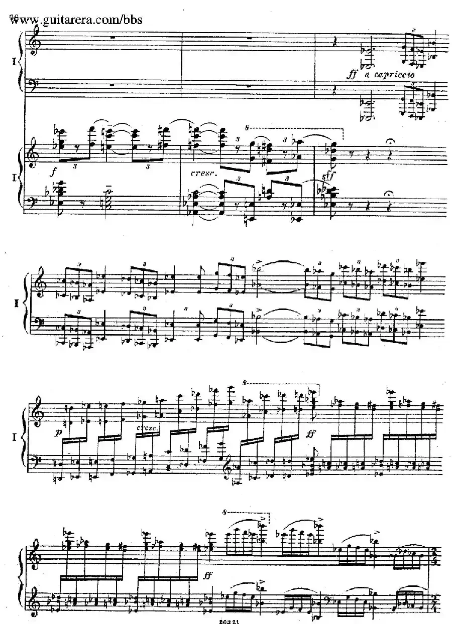 Rhapsody On A Theme Of Paganini Op.43(帕格尼尼主题狂想曲·双钢琴)(P61——87)