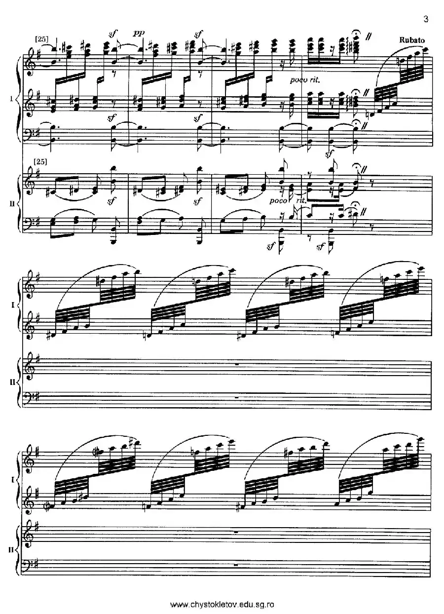 Nutcracker Op.71 芭蕾舞剧《胡桃夹子》(改编双钢琴版·第三部分)