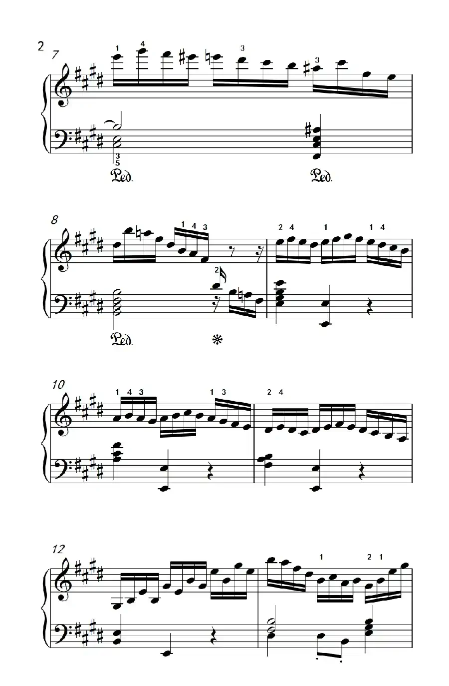 莫什科夫斯基 钢琴练习曲(第一首)