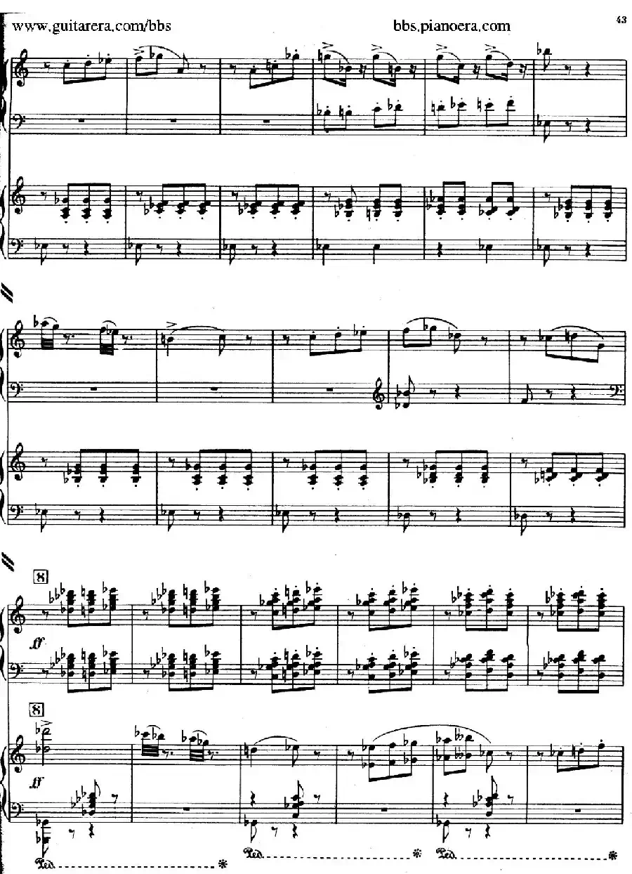 Piano Concerto in c-sharp Minor(升c小调钢琴协奏曲·第三乐章)