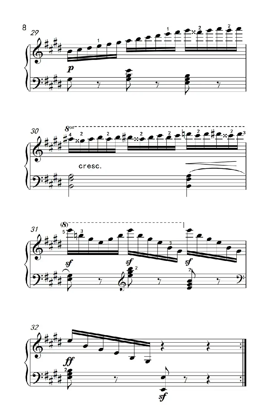 第七级3.练习曲(中央音乐学院 钢琴(业余)考级教程 7-9级)