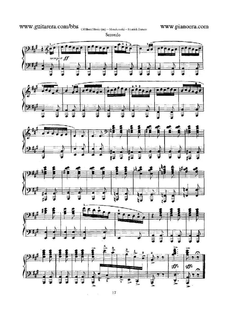 Spanish Dances Op.12(西班牙舞曲·四手联弹版)