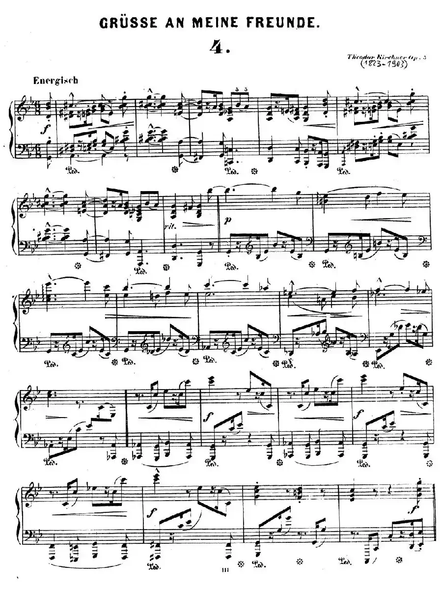 Gruesse An Meine Freunde Op.5(致朋友们的问候·4)