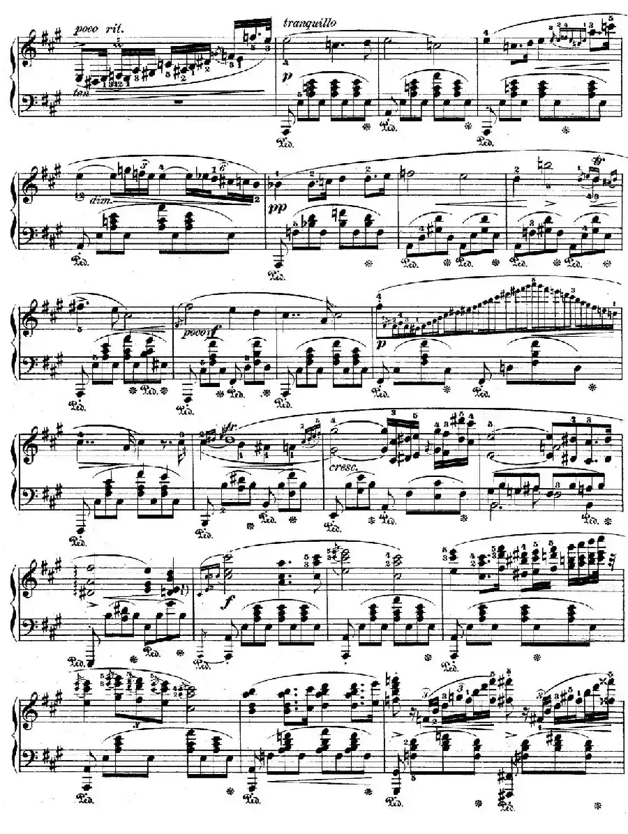 Allegro de Concerto Op.46(A大调音乐会快板)