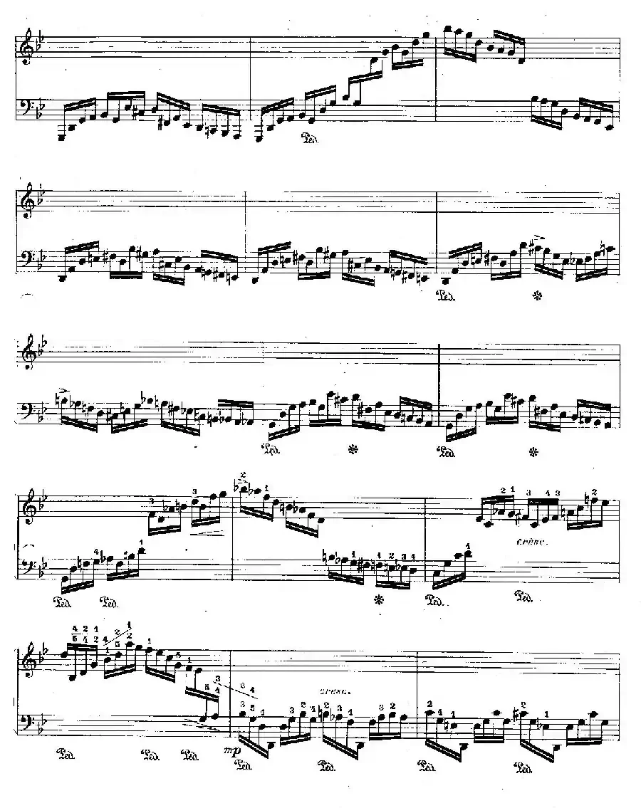 12 Etudes For The Left Hand Op.92 No.8(12首为左手而作的钢琴练习曲)
