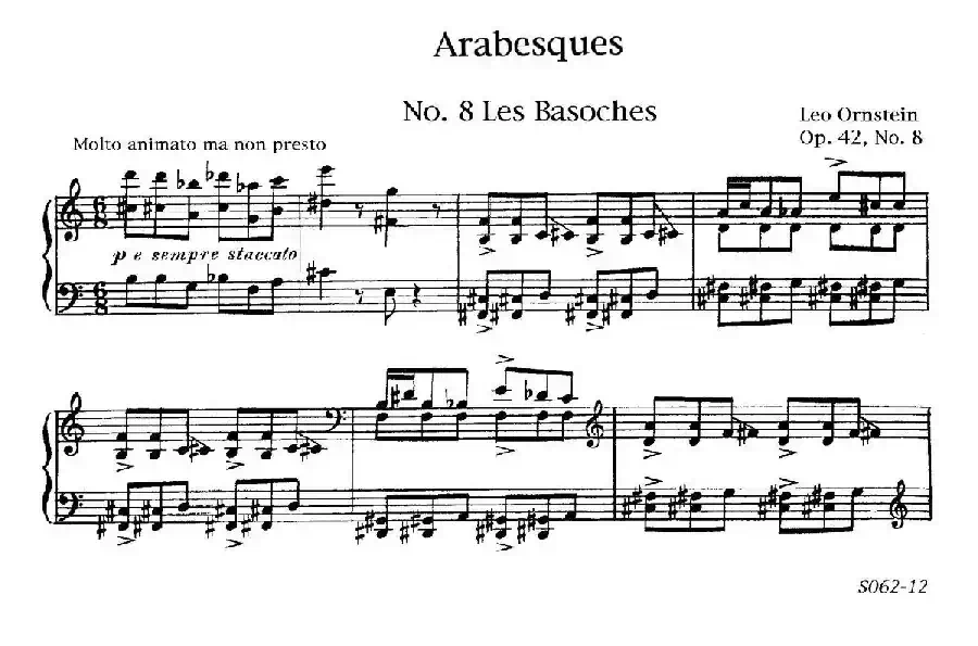 Arabesques Op.42(阿拉伯风格曲 8. 主教)