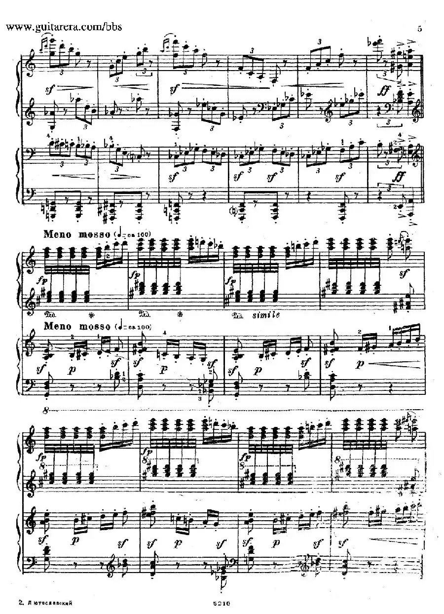 Variation on a Theme by Paganini(帕格尼尼主题变奏曲·双钢琴)