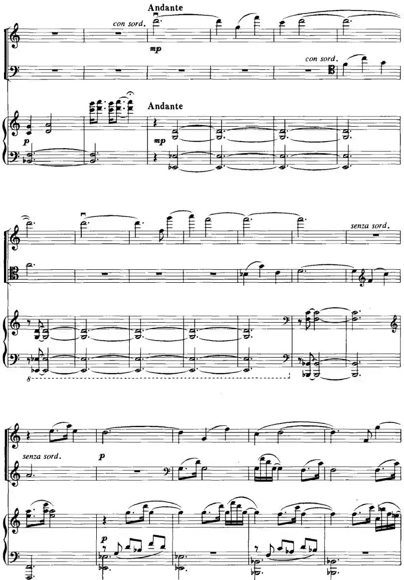 钢琴三重奏(亢竹青作曲版、小提琴+大提琴+钢琴)