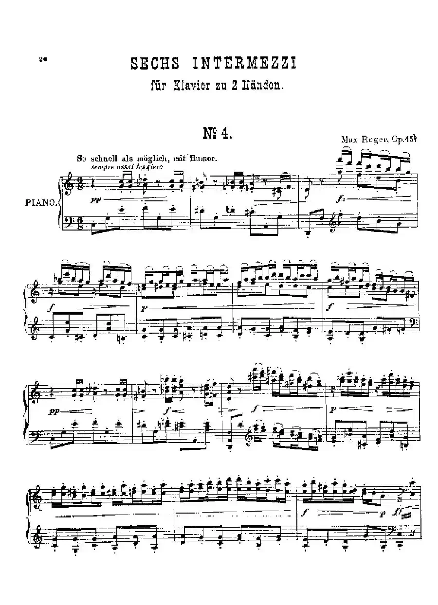 Six Intermezzi Op.45(6首间奏曲·4)