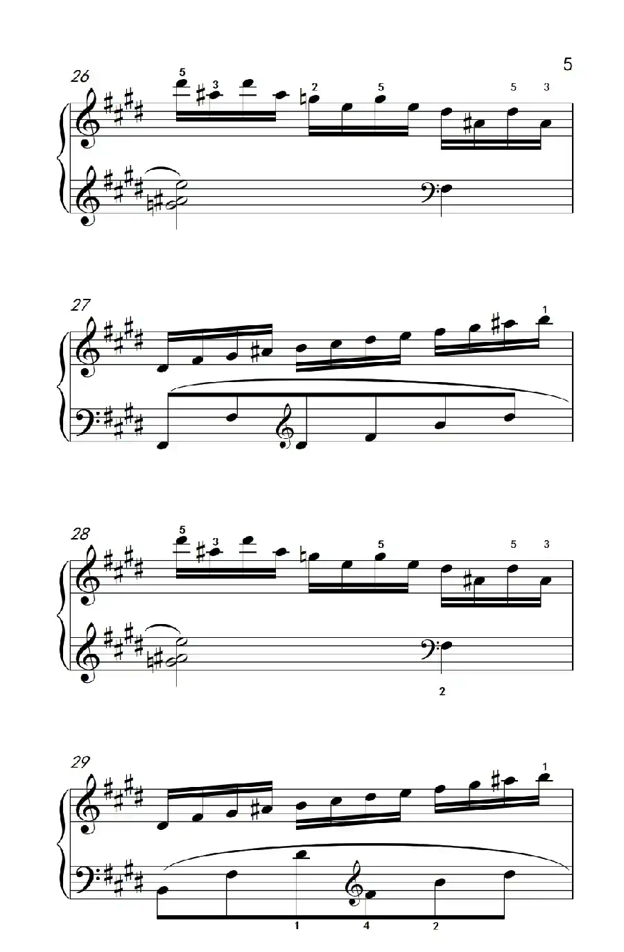 莫什科夫斯基 钢琴练习曲(第一首)