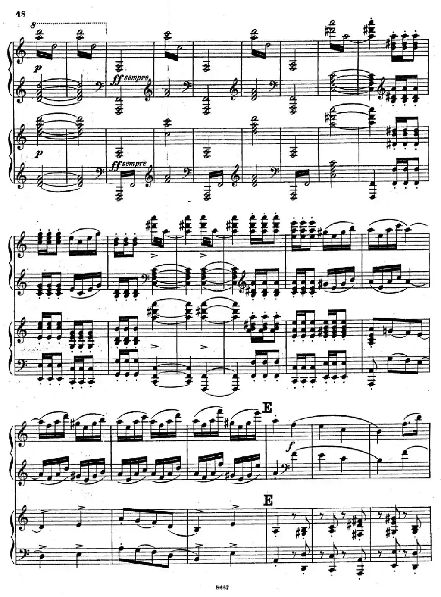 Symphony No.4 in e Minor Op.98(e小调第四交响曲·双钢琴)