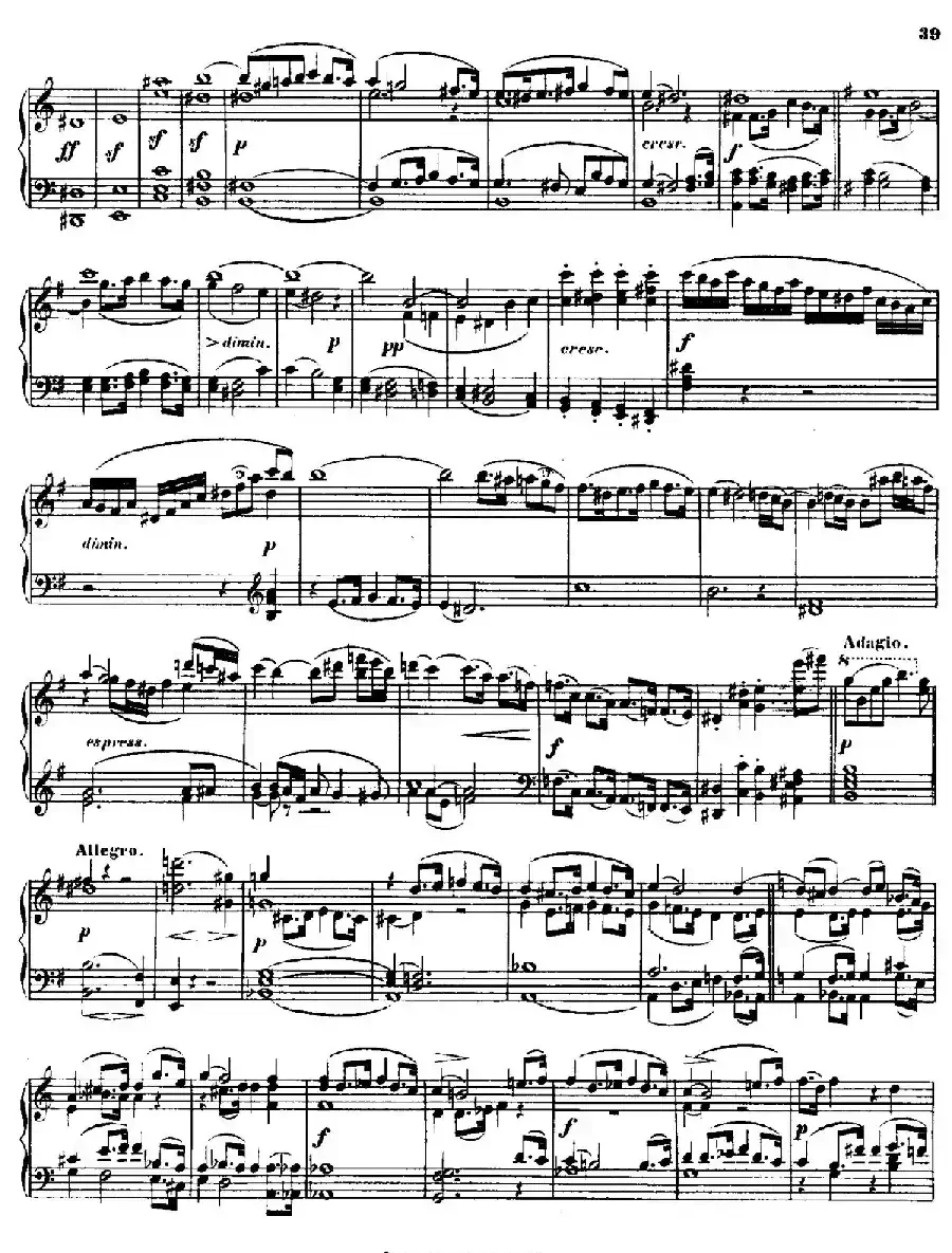 String Quartet No.15 in a Minor Op.132(a小调第十五弦乐四重奏·钢琴独奏版)