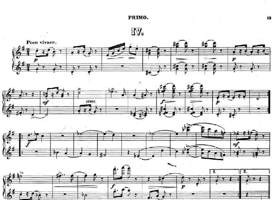 Zwolf Original-Compositionen fur Pianoforte zu 4 Handen Op.57(12首四手联弹小品·4)