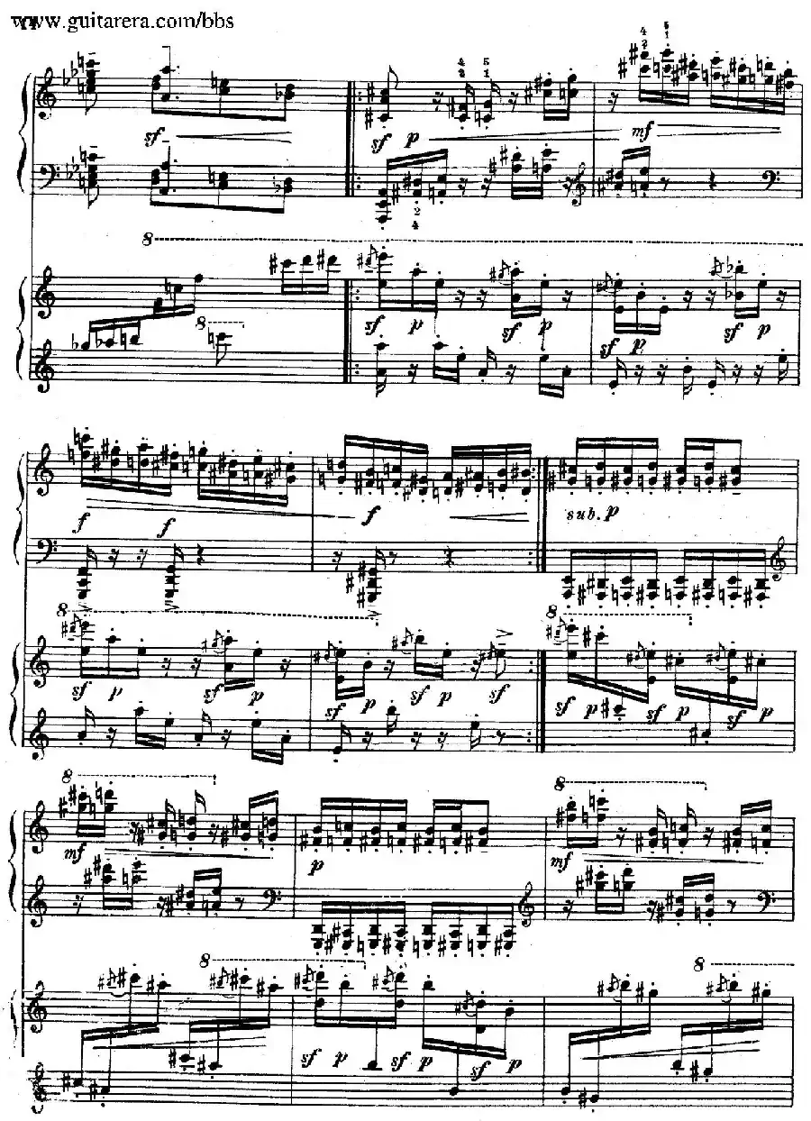 Variation on a Theme by Paganini(帕格尼尼主题变奏曲·双钢琴)