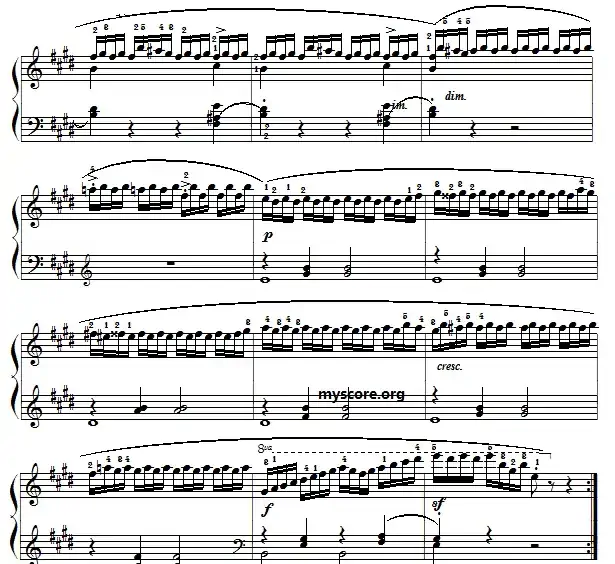 车尔尼(Czerny)849第22首曲谱及练习指导