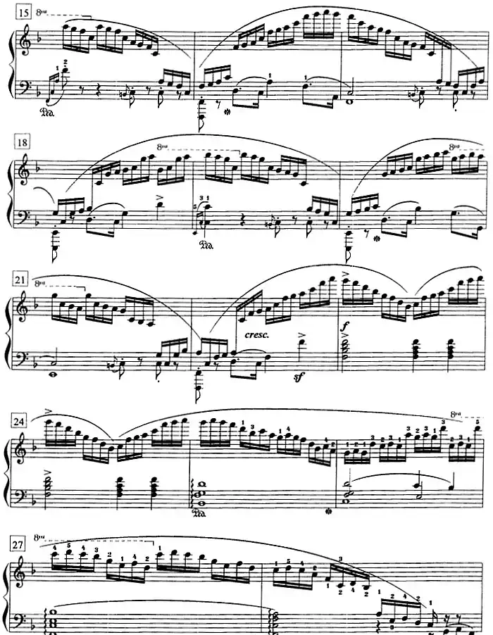 钢琴教程第八级 练习曲(Op.10 No.8)