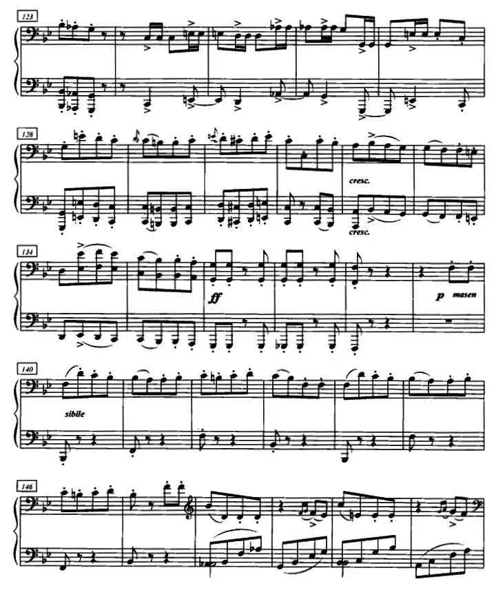 加洛普即兴曲(四手联弹、第二钢琴)
