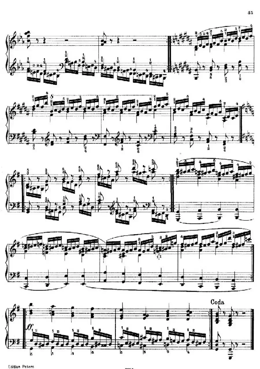 School of the Virtuoso Op.365(60首钢琴高级练习曲·17)